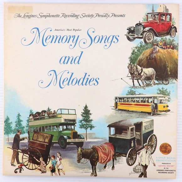 Memory Songs & Melodies, Longines Symphonette Stereo 2x LP Vinyl Record LWGF 5 6 - Picture 1 of 16